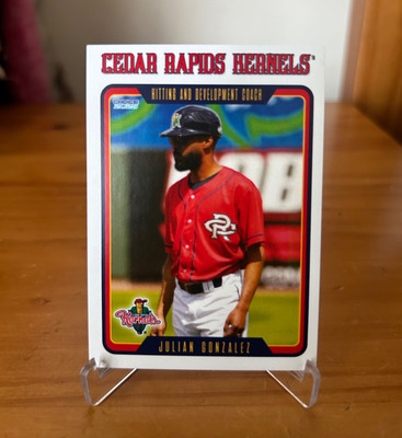 2025 Cedar Rapids Kernels Julian Gonzalez Minnesota Twins