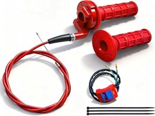 7/8 22mm Twist Throttle Accelerator Handle Grips for Pit Bike Mini Bike Throt...