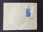 T FALKLAND ISLANDS DEPENDANCIES 1948 SILVER WEDDING NE CORNER FDC COVER TO LOCAL