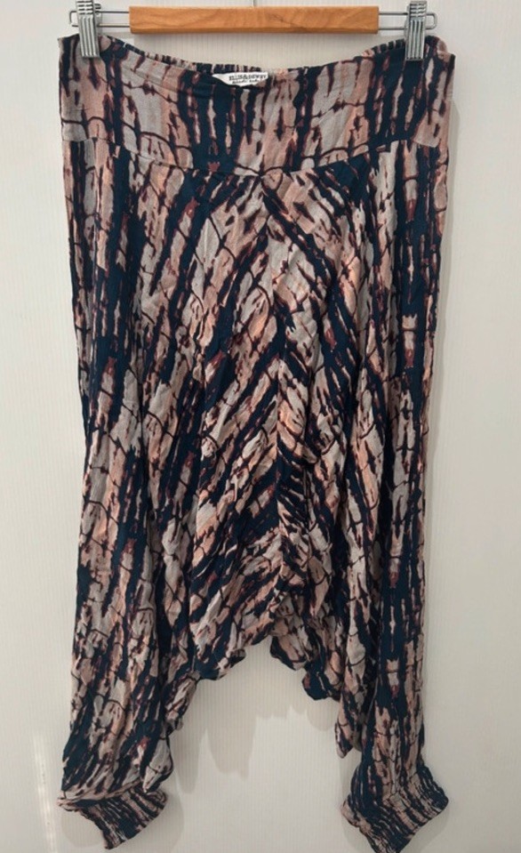 Ellis & Dewey Womens Size One Size Harem Pants Boho Festival White Label