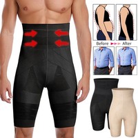 Men Body Shaper Tummy Control Shorts Shapewear Belly Girdle Boxer Briefs High Wa