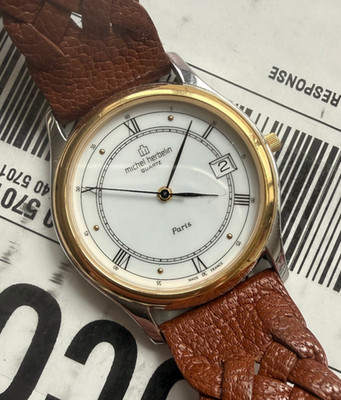 Michel Herbelin Paris Classique 316 L Yellow Gold PVD Men Quartz