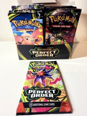 Pokémon TCG Mega Evolution Perfect Order Booster Pack Lot of 36 Sealed