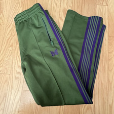 Needles Track Pants, Bottoms, Jersey, XS Green Purple Japan Authentic