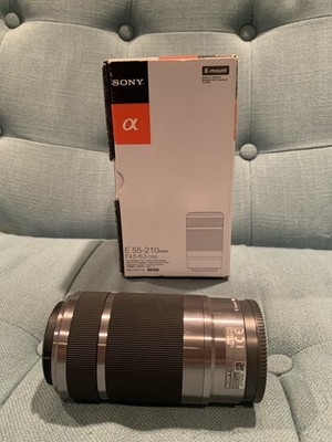 GREAT Sony E 55-210mm f/4.5-6.3 OSS E-Mount Lens SEL55210 Silver Original Box