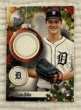 2025 Topps Holiday - Relics Jackson Jobe #PR-JJ (MEM, RC)