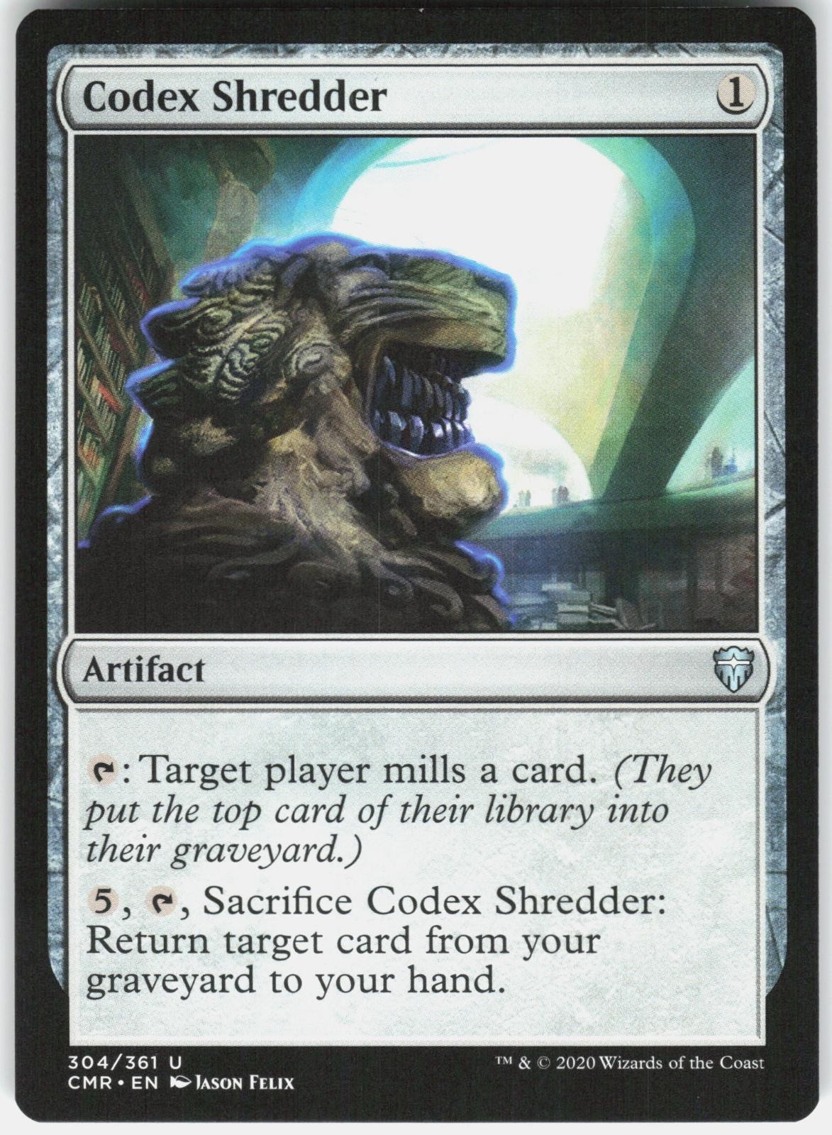 Codex Shredder 304 Uncommon Commander Legends Magic: The Gathering LP