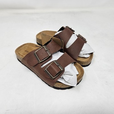 LUCKY BRAND Blanc Double Strap Buckle Suede Cork Sandals / Kid's US 2 - MSRP $85