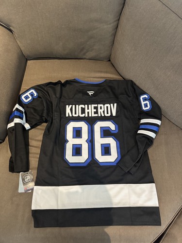 Nikita Kucherov Tampa Bay Lightning Black Alternate Jersey Mens Size Medium (50)