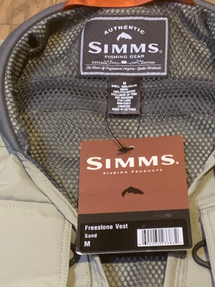 Simms Freestone Vest Sand New With Tags M (N11251700) - Image 2 of 3