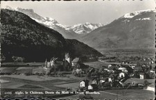 Aigle VD Chateau Dent du Midi Dents Blanches