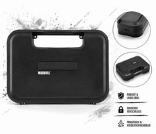 Madbull Pistolenkoffer Clipverschluss Schwarz Universal Waffen- Transportkoffer