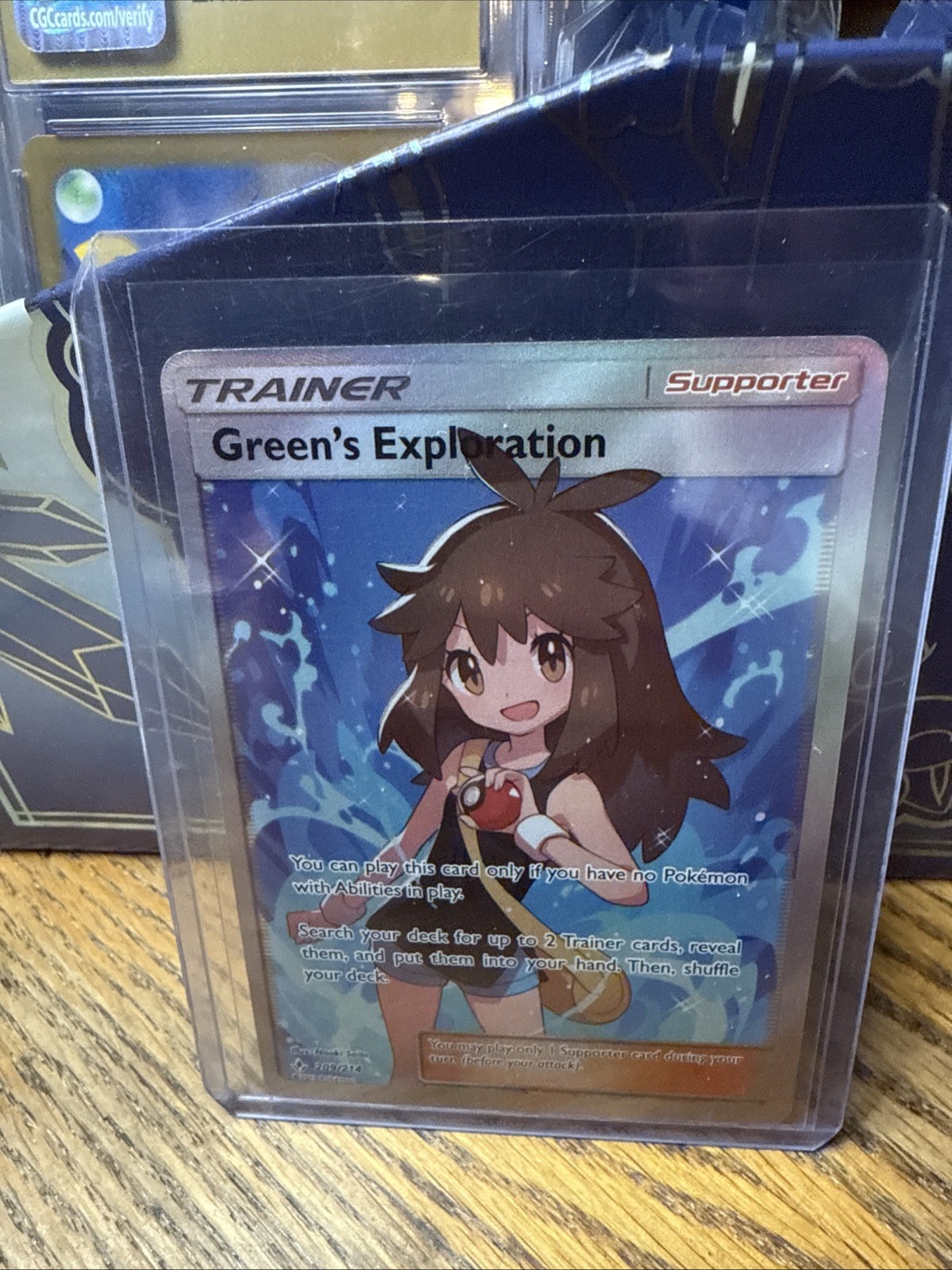 Pokémon Unbroken Bonds Green’s Exploration 209/214 Full Art FA NM