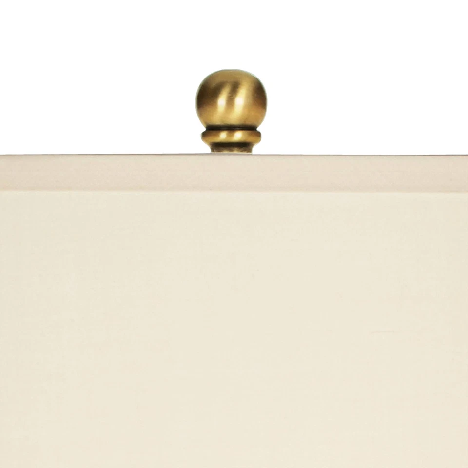 Farmhouse Table Lamps 27" Tall Set of 2 Antique Brass Hammered Metal for Bedroom - Image 3 of 4