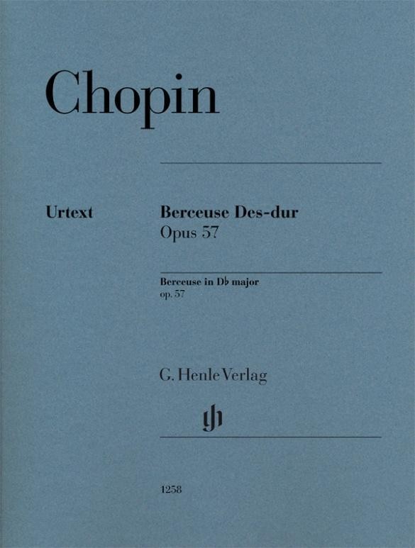 Berceuse Des-dur op. 57 für Klavier zu zwei Händen. Revidierte Ausgabe von  ...