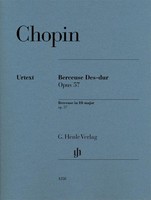 Berceuse Des-Dur Op. 57 FüR Klavier Zu Zwei HäNden. Revidierte Ausgabe Von ...