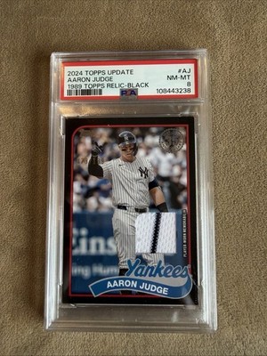 2024 Topps Update - 1989 Topps Baseball Relics Aaron Judge /199  #89RU-AJ PSA
