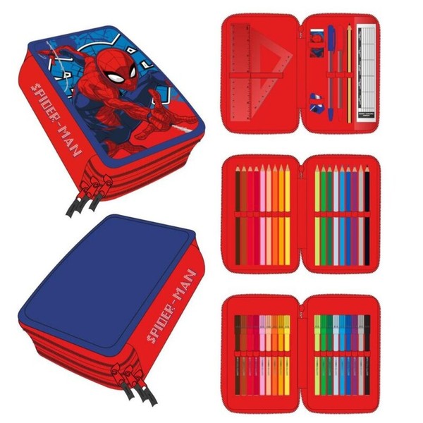 Marvel Spiderman Dreifach-Federtasche-image