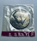 1976 D Uncirculated Bicentennial Kennedy Half Dollar in Mint Cello