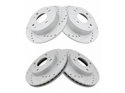 Front and Rear Brake Rotor Set fits Acura CL 1998-1999 2.3L 4 Cyl 59SDCQ