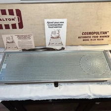Salton Cosmopolitan Automatic Food Warmer Model H-125 Fiesta W/Box  22" Long VTG