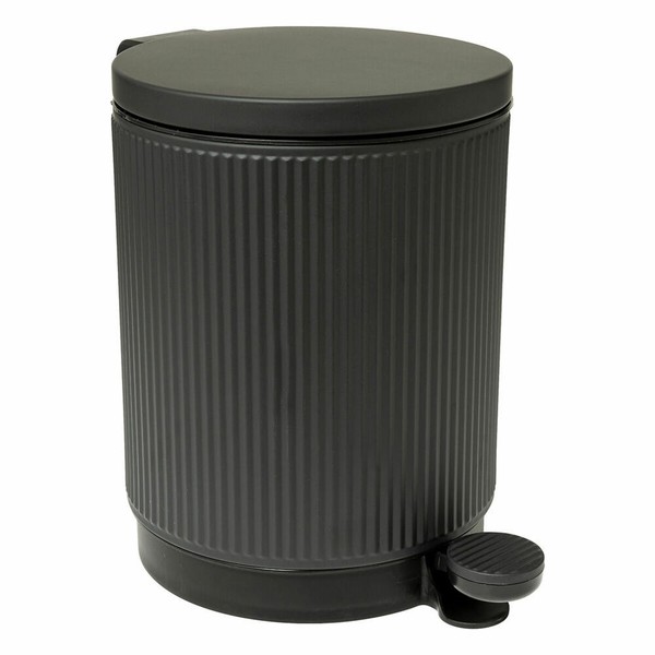 5Five Simply Smart MüLleimer Onyx Pedal-Abfalleimer Stahl Pp Schwarz 5 L 200173B-image