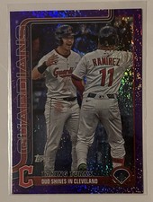 Topps 2025 Update Series Jose Ramirez Steven Kwan Guardians #US26 /250