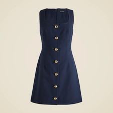 J.CREW $198 Sofia Sleeveless Ora Tessuti Dress in Structured Wool Size 2