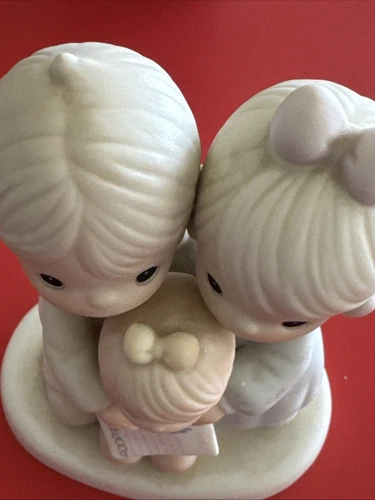 Precious Moments Figurine God Bless The Day We Found You 100145R Vintage Box - Picture 5 of 9