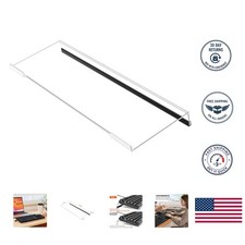 Clear Tilted Keyboard Stand with Non-Slip Base for Enhanced Typing Comfort