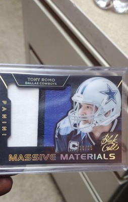 2014 Panini Black Gold - Massive Materials Jerseys Tony Romo #MM-TR Prime /25...