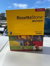 Rosetta Stone Deutsch German Language Course Software Level 1 2 3 V3