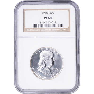 1955 50c Silver Proof Franklin Half Dollar ~ NGC PF 68 | eBay