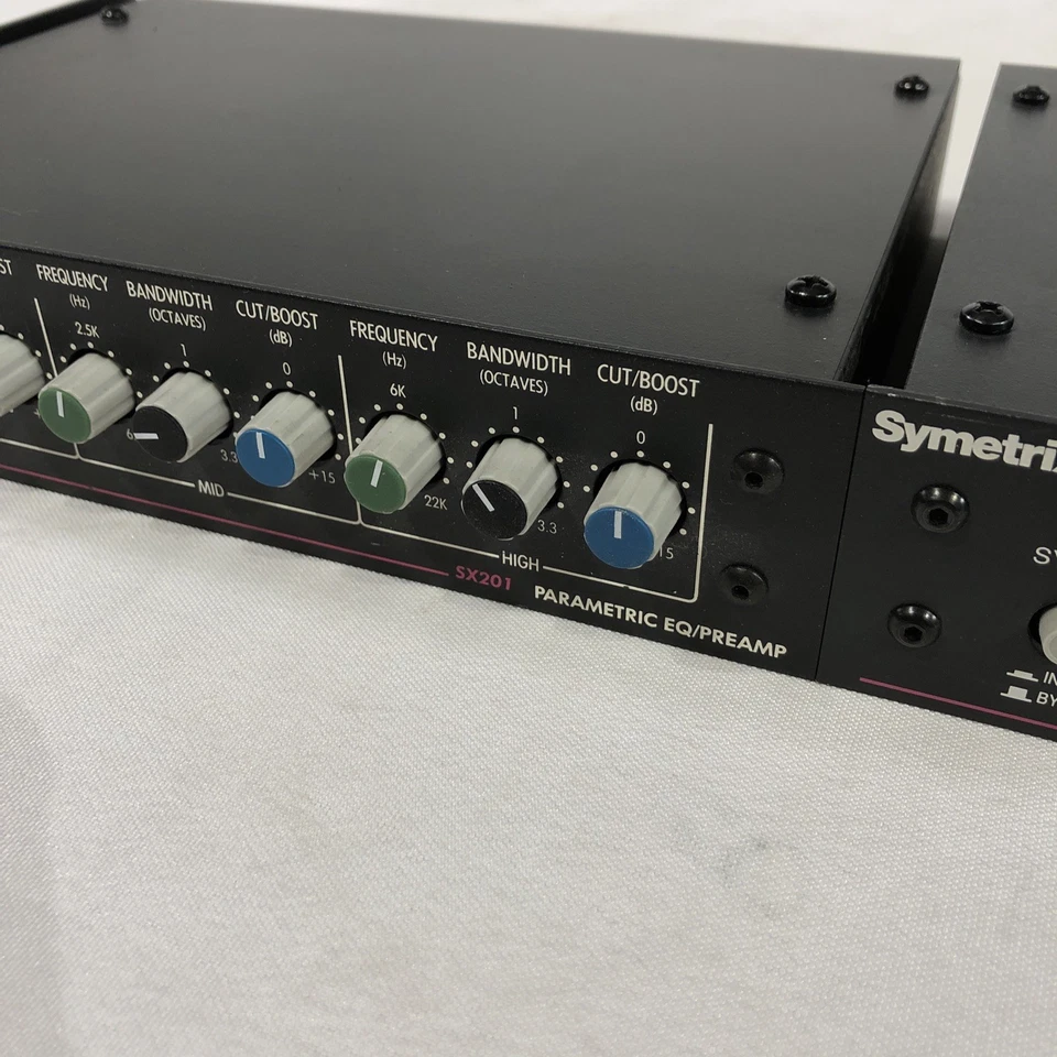 Symetrix SX201 Pair Parametric Equalizer/Preamp & Compressor/Limiter - Image 2 of 4