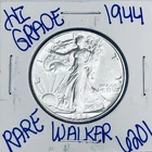1944 WALKING LIBERTY SILVER HALF DOLLAR AUTHENTIC U.S.MINTCOIN FREESHIPPING 6201