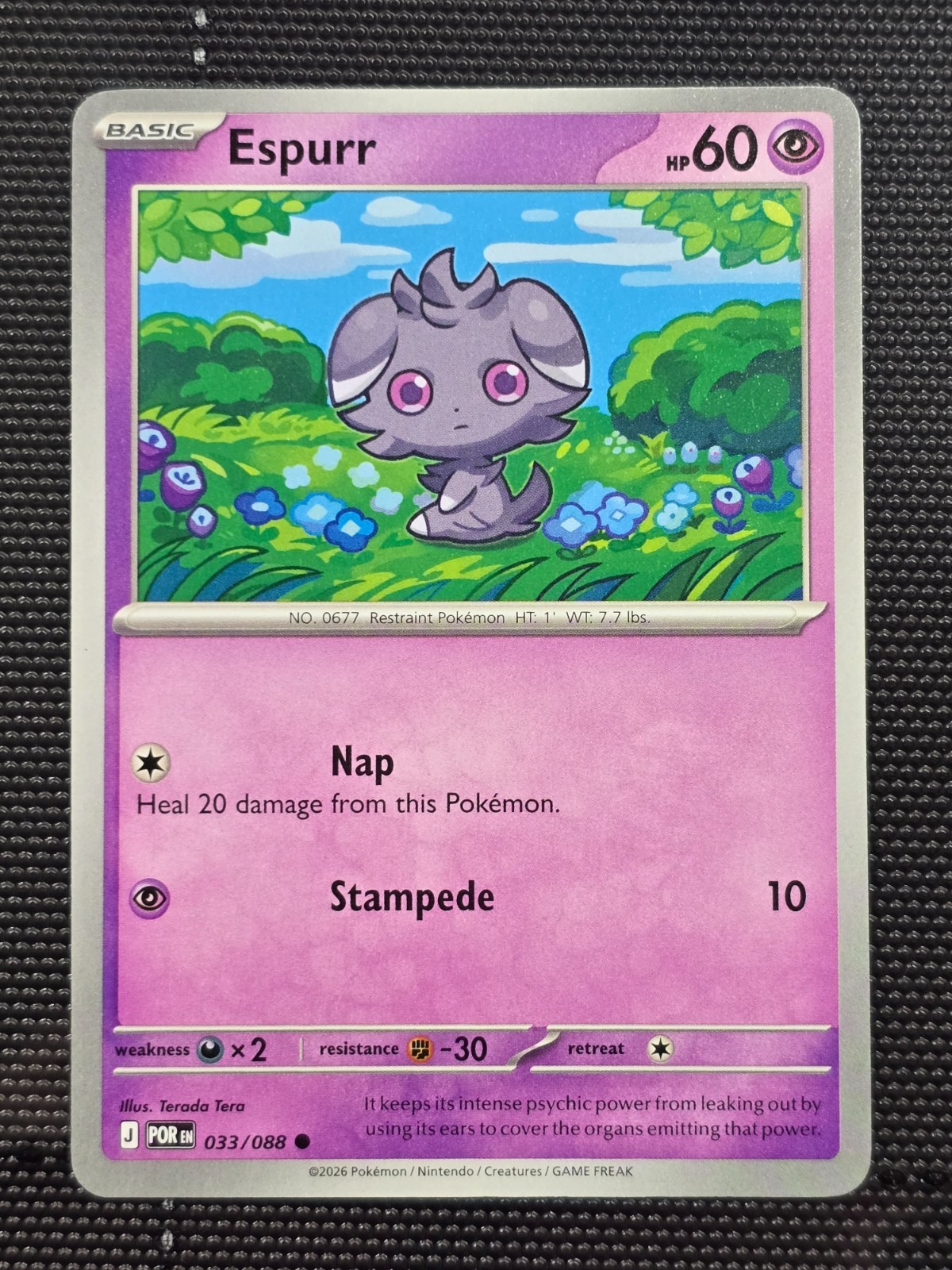 Espurr 033/088 Common Perfect Order Pokemon NM/M