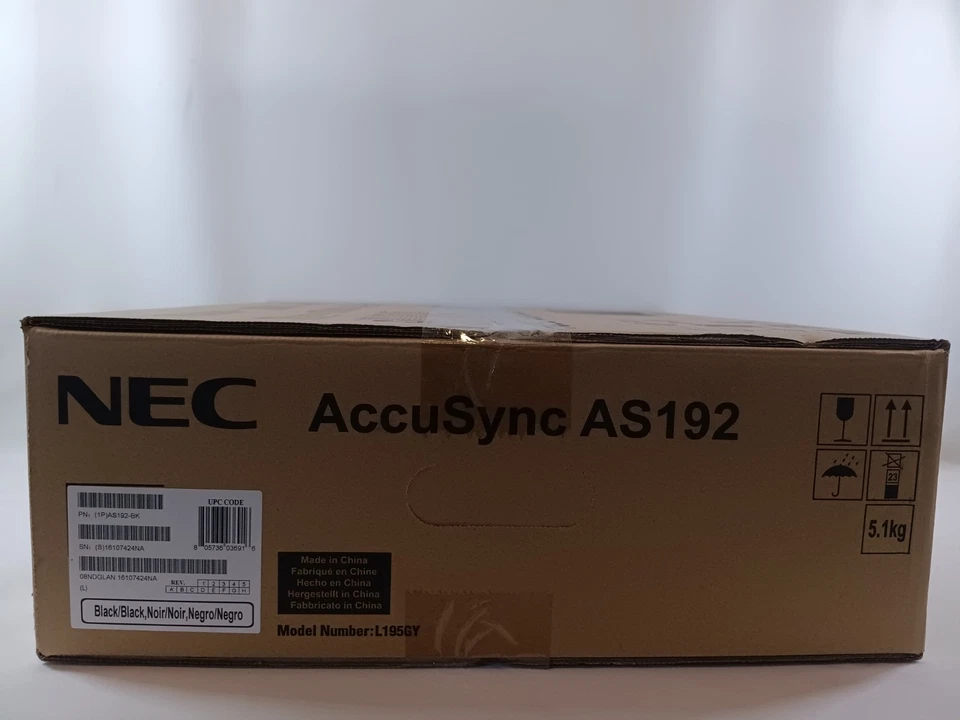 NEC AccuSync AS192 19" Inch Screen LCD Monitor L195GY (NEW - In box, opened) - Image 2 of 4