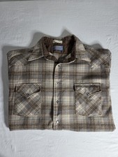 READ Pendleton High Grade Western Wear Pearl Snap Wool Long Sleeve XL Mens