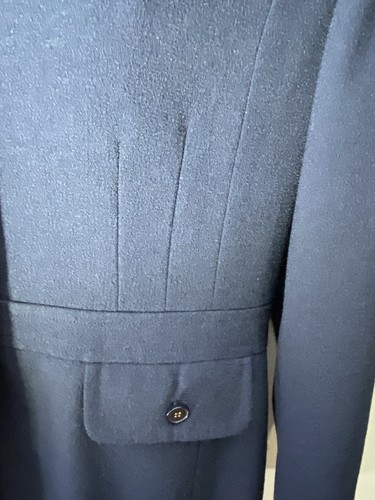 Sag Harbor Blue Size 18 Polyester Lined Collared Suit Jacket 4 Button Structured - Picture 3 of 10