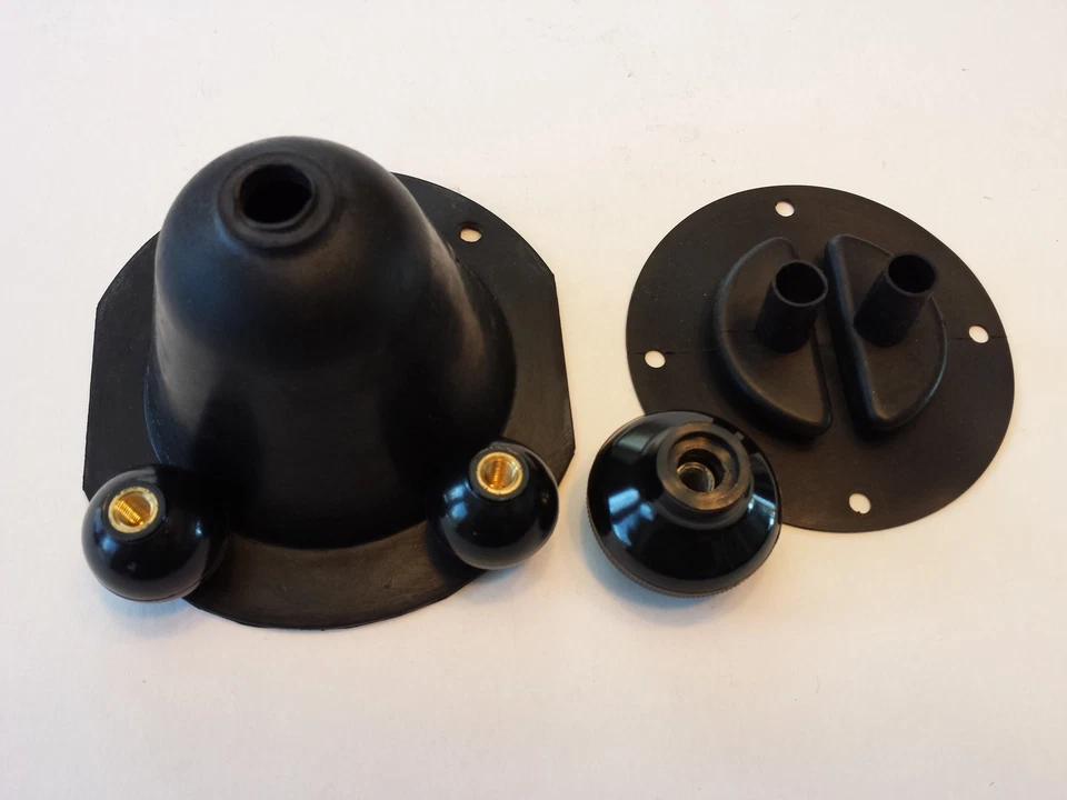 Se adapta a Jeep Willys MB CJ2 CJ3 CJ5 CJ6 3 velocidades palanca de cambios-Dana 18 T/F botas y perillas Foto 2 de 2