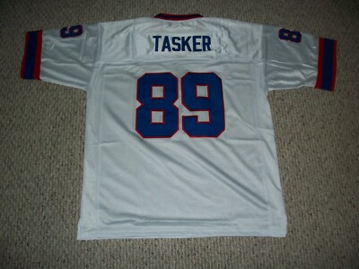 STEVE TASKER Unsigned Custom Buffalo Sewn White New Football Jersey Sizes S-3XL
