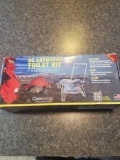 NEW. Cleanwaste - GO Anywhere Toilet Kit - 12 Pack (Waste Bag /Poo Powder)