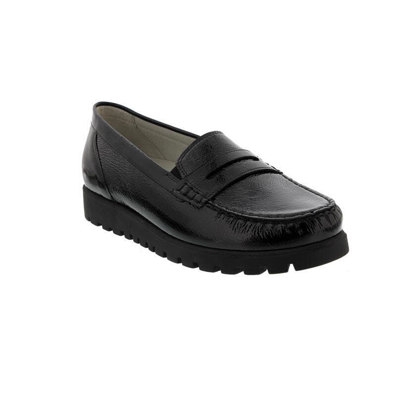 Waldläufer Hegli, Slipper, Profilsohle, Taipei (Lackleder