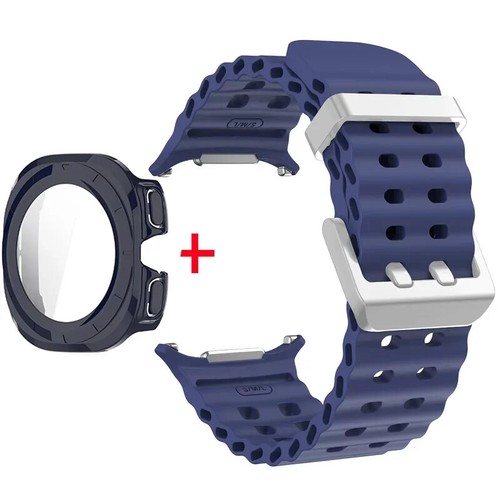 PC Full Case Hülle + Silikon Band Armband für Samsung Galaxy Watch Ultra 47mm - Bild 57 von 76