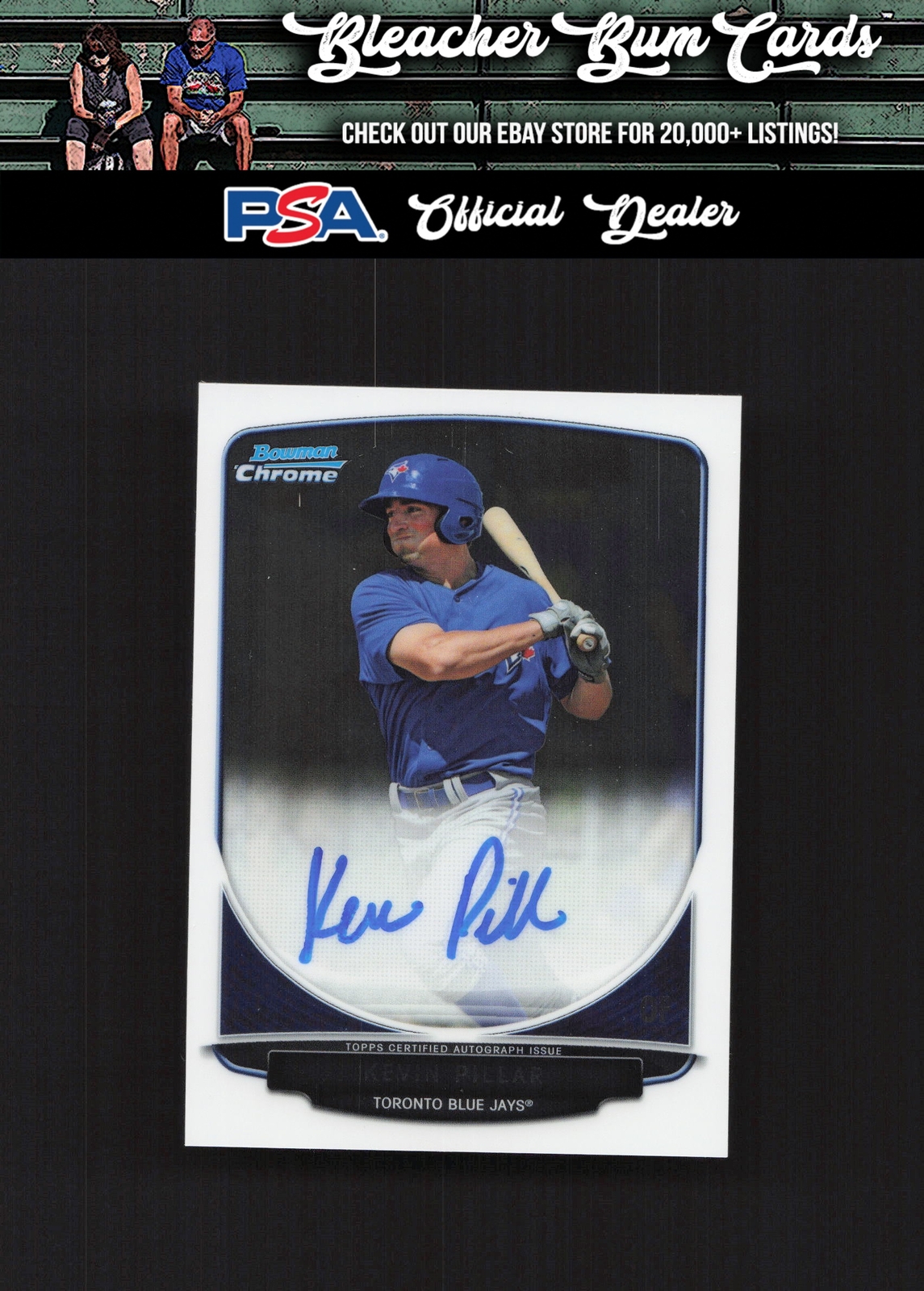 2013 Bowman BCP-KP Kevin Pillar Chrome Prospect Autographs