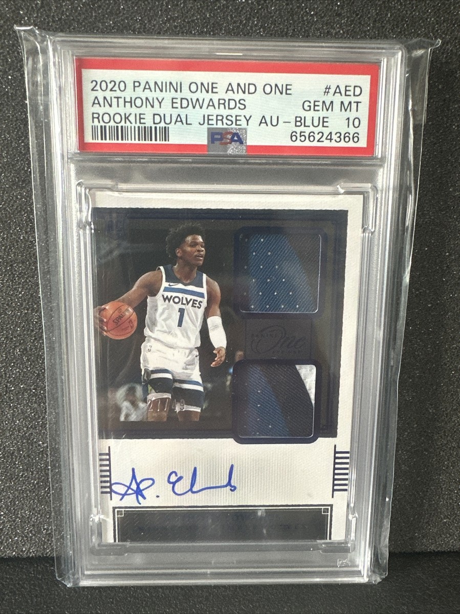 ラメロ·ボール　サインカード　2020-21 NBA ONE AND ONE 2020-21 One and One ANTHONY EDWARDS Dual Patch RPA O.C. Auto RC