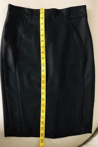 Bebe Skirt Size 2 Pockets Black Pencil & Straight Career Party Workwear Classic - Picture 4 of 11