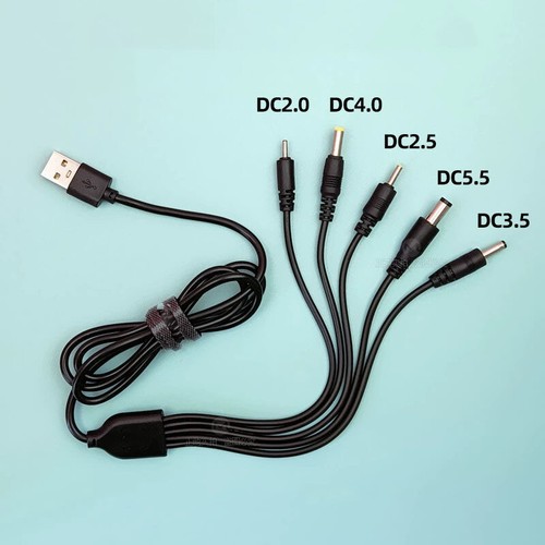 DC Power Splitter Cable USB to DC2.0 4.0 2.5 5.5 3.5 Adapter for CCTV Camera - Picture 9 of 9