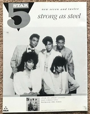5 STAR - STRONG AS STEEL 1987 Full page UK magazine ad FIVE STAR