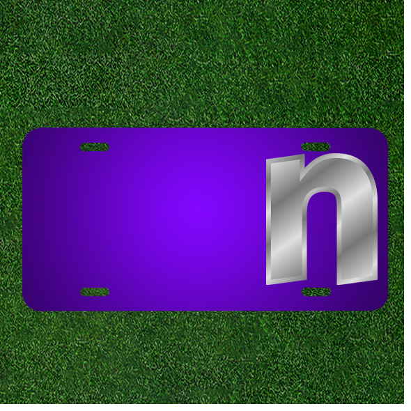 Custom Personalized License Plate with Name in English Letters  